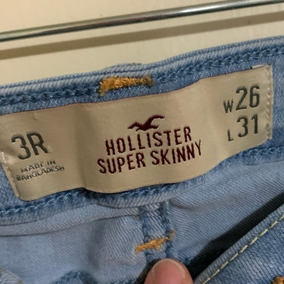 Hollister Authentic Denim Super Skinny Blue Jeans. Size 3R - Picture 4 of 9